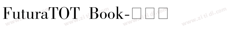 FuturaTOT  Book字体转换